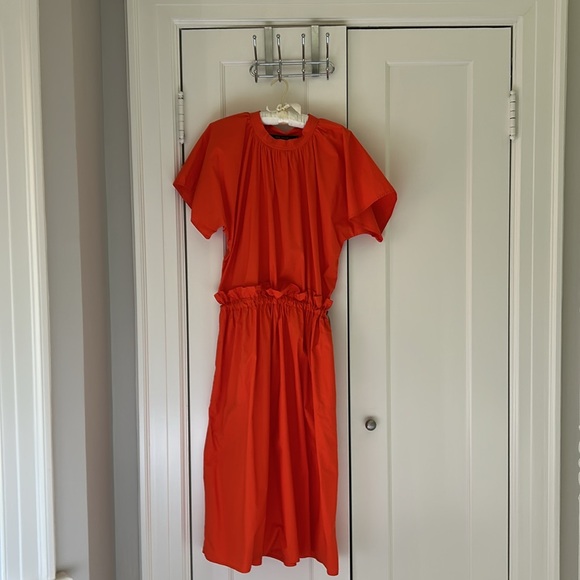 Sofie D'Hoore Bright Orange Dress size 34 EUC - Picture 3 of 7